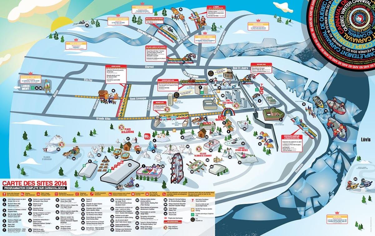 Kart qış carnival Quebec