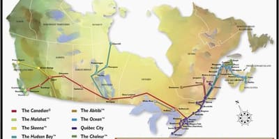 Kart dəmir yolu vağzalının şəhərin Quebec 
