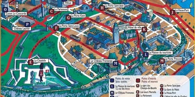 Turistik Quebec xəritə